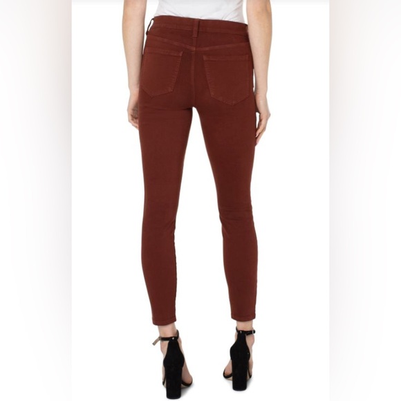 LIVERPOOL WOMEN'S ABBY ANKLE SKINNY JEANS-COGNAC size 8 Petite - Picture 2 of 15